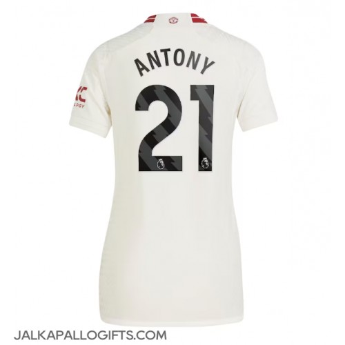 Manchester United Antony #21 Kolmaspaita Naiset 2023-24 Lyhythihainen